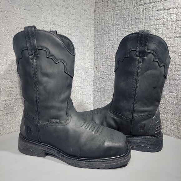 Dan Post Blayde Men's Size 10EW Black Leather Steel Toe Waterproof Boots DP69450 - Picture 7 of 12